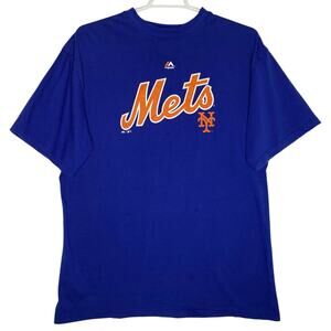 New York Mets T-Shirt Blue Galvin Cooperstown Collection MLB Size XL Tall